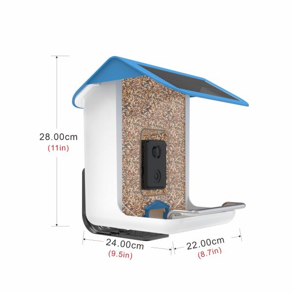 Quality Smart Bird Feeder with Camera, App Notification, AI Recognition and Automatic Bird Sensing, Outdoor Wild Bird Feeder for sale