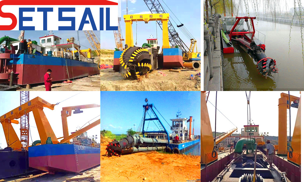 Water Flow 9000m3 Hydraulic Diesel Engine Cutter Suction Dredger