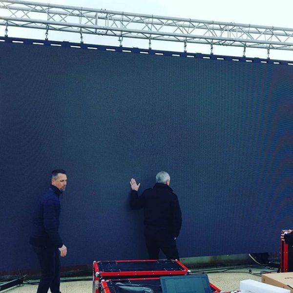 Slim Outdoor Rental Led Display , High Brightness Outdoor LED Rental Display P4.8