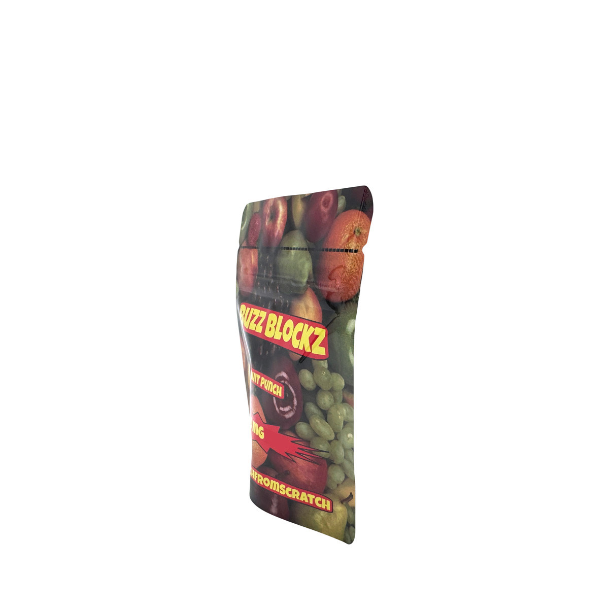 300mg Custom Design Digital Printed Stand Up Pouches Zipper Bags for Fruit Punch Flavor Candy Gummies Packaging