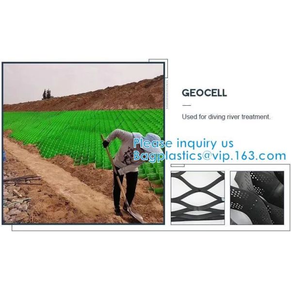 Plastic Hdpe Cellular Textured Gravel Stabilizer Typar Geocell Recycled Plastic Pavers Textured Perforated Driveway