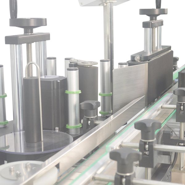Vertical Positioning Sticker Labeling Machine for Round Liquor/Beer/Wine Bottles