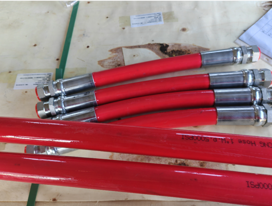 CNG Hose with Wire-Braided Reinforcement for High-Pressure Natural Gas Delivery