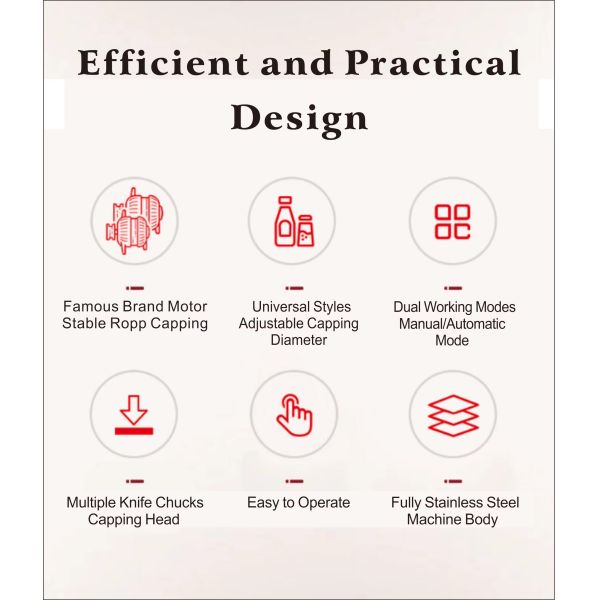 Electric Beer Glass Bottle Cap Capper Aluminum Lid Capping Equipment Manual Ropp Cap Sealing Machine