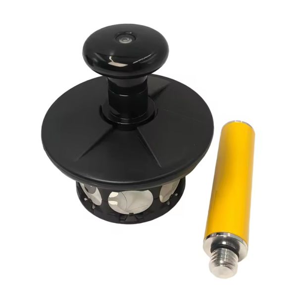 360 Degree Prism Silver Plated For Trimble Total Station 5/8"X11 Female Thread With 10cm Extend Section Pole