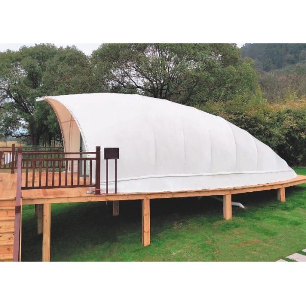 hot-dip galvanized steel Water Resistant Membrane Fabric Glamping Cocoon