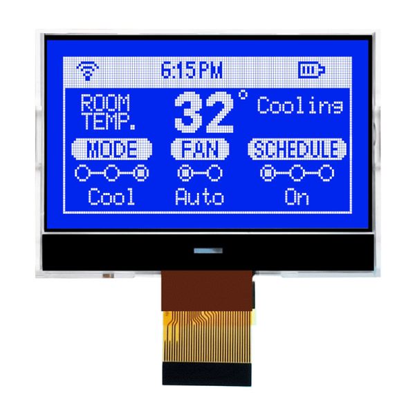 Multipurpose COG LCD Module Graphic 128X64 ST7565R Negative Transmissive HTG12864