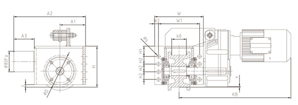 Wheel Block/ Open Gear end carriage wheel block for crane long travel