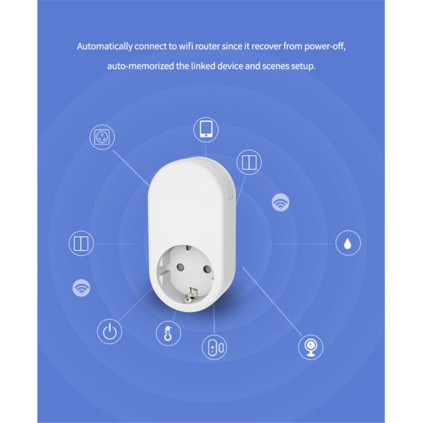 GDKES Wi-Fi+BLE EU Plug with Dimmable Night Light