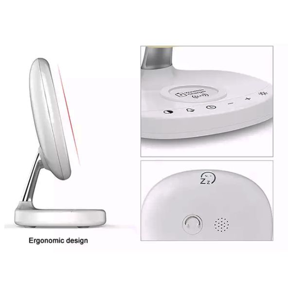 Mobile Phone Touch Light Alarm Clock Wireless Charging 7 Colors 5W For Kids