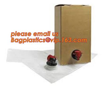 3l 5l 10l bag in box packaging wine bag with vitop tap,5L/10L/20L transparent/VMPET wine bag in a box/bag in box/liquid