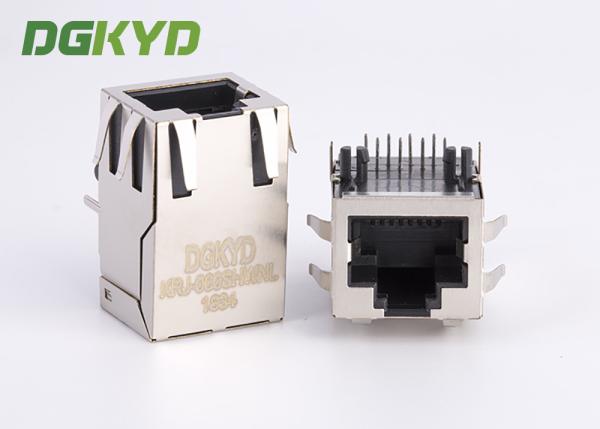 Quality PCB Surface Mount RJ45 Ethernet Connector Shielded with Internal Magnetics for sale