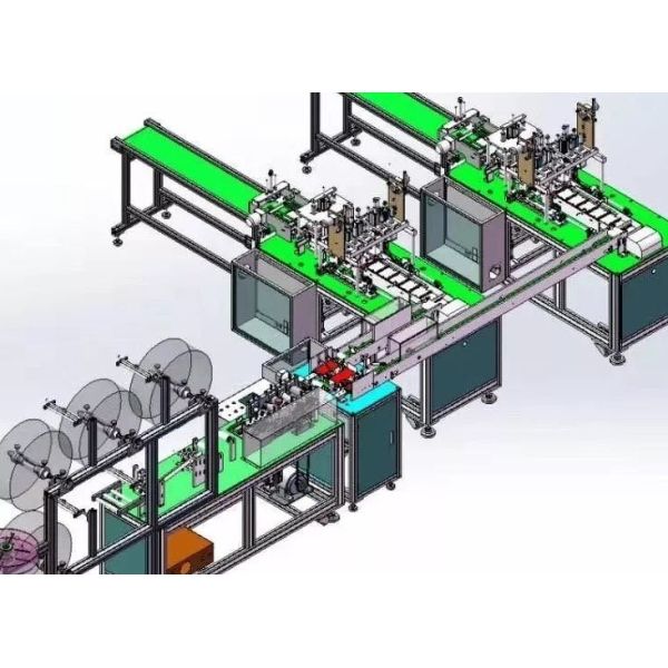 China Full Automatic Disposable Mask Making Machine Stable Control Adjustable Speed wholesale