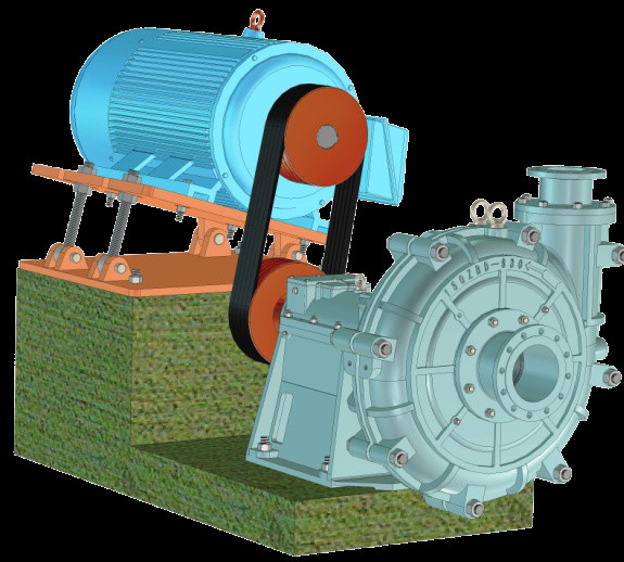 Hydraulic 1480r/Min 55kw Centrifugal Slurry Pump 100ZBQ-315