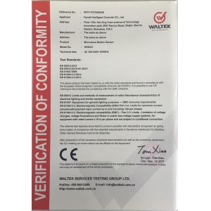 Hynall Intelligent Control Co. Ltd Certifications