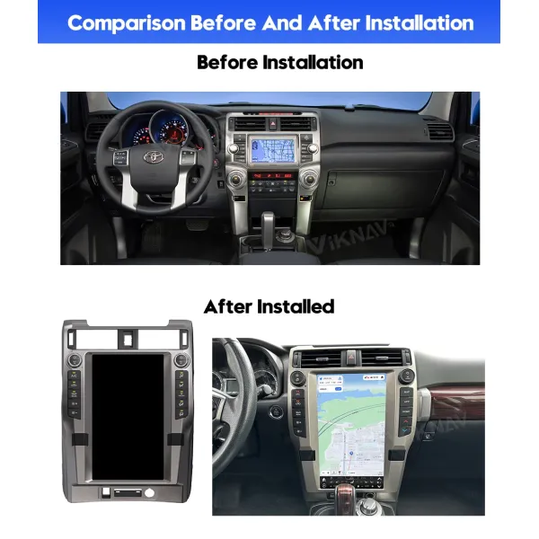 Auto Stereo Car Radio For Toyota 4Runner 2010-2023 Android Auto Carplay GPS Navigation Display Screen Multimedia player