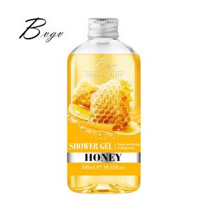 China Apricot Honey Natural Shower Gel Puracy Female Bodywash For Dry Skin Nourishing wholesale