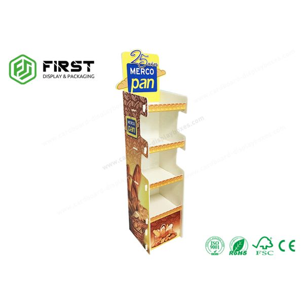 Colorful Printed Folded Safe Paper Exhibition Cardboard Pop Up Display Stands