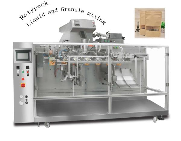 Quality Zipper Stand Up Pouch Packing Machine Automatic food Packaging 2 sets Filling head for sale