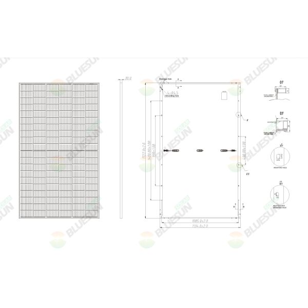 Ja Solar Panes 400 Watt 425W 500watt 1000watt Mono Half Cut Solar Panels PV Module Solar Panel Complete Kit