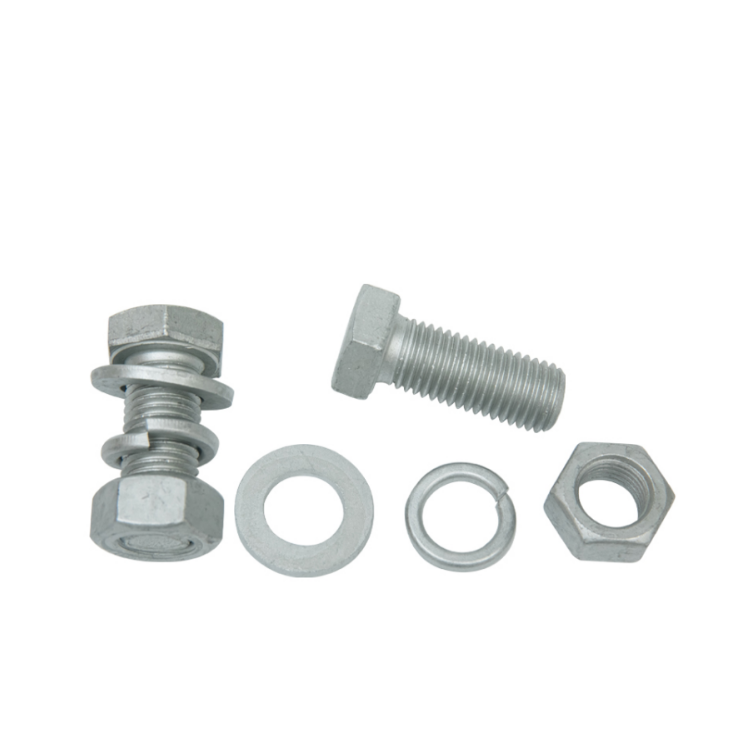 OEM/ODM Hex Head Bolts with Galvanized/HDG/Black/Blue Zinc Plated Finish and M8 M10 M12 Threads