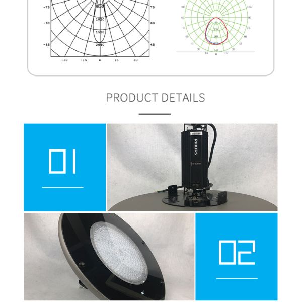 High Efficiency LED High Bay Lighting High Power Luminaire Good Heat Radiation