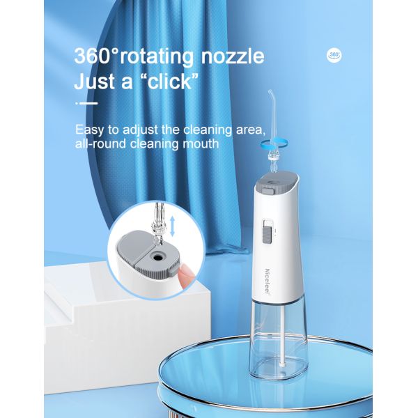 Water Pick Nicefeel Oral Irrigator 1200-1800times/Min Teeth Cleaner
