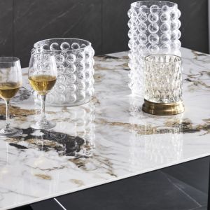 Marble Luxurious 4 6 Seater Extending Dining Table 1100mm Width