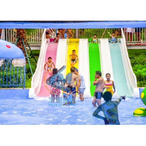 1.9m/2.5m Height Amusement Park Slide Outdoor Water Slide High Durability