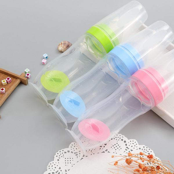 Quality PP Buttom Cover Feeding Bottle with Wide Neck Design and Leak-Proof Function for sale