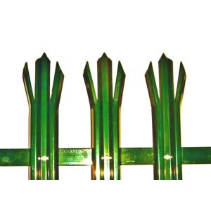 Powder Coated Q235 3 Rail Tubular Picket Fence