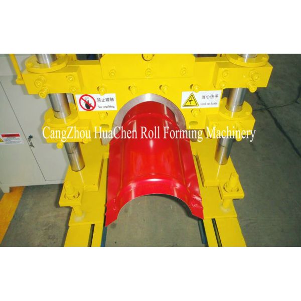 Metal Roof Profile Ridge Cap Roll Forming Machine / Ridge Tile Machine 380V 50Hz