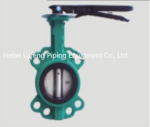 China multi-standard wafer type hand lever butterfly gas valve wholesale