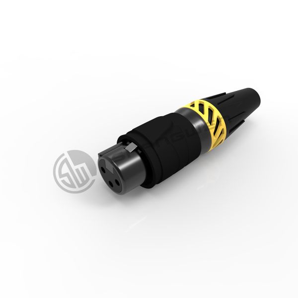 Mini XLR 5 Pin Connector Outdoor Male And Female Plug Connector Waterproof
