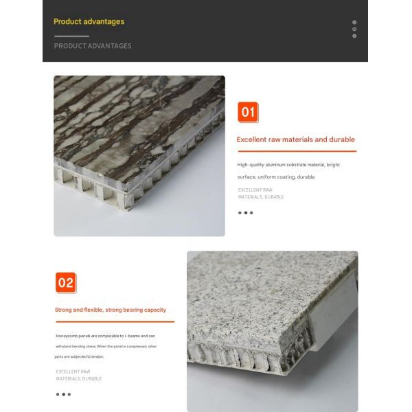 Contemporary Design Villa Exterior Wall Cladding with Modern Marble and Anti-Static Aluminium Composite Honeycomb Panel
