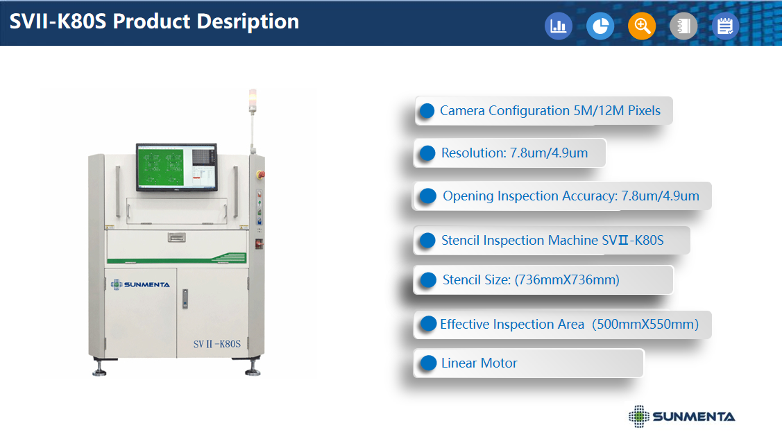 Sunmenta automatic AOI Stencil Mask Inspection Machine System SVII-K80S for 736*736 stencil frame size