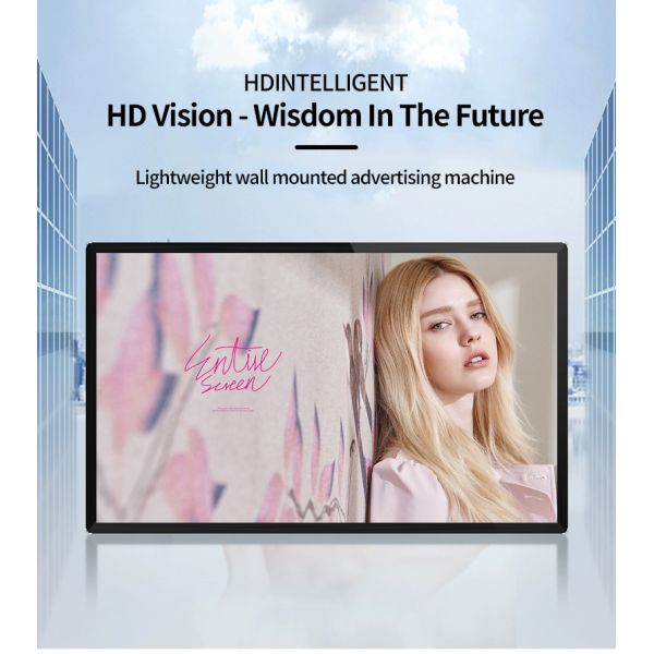 USB/TF Card LCD Wall Mounted Digital Display Screen Hanging Advertising Player