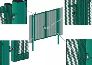 China Metric 358 Security Mesh , House 1.2m Green Security Fencing wholesale
