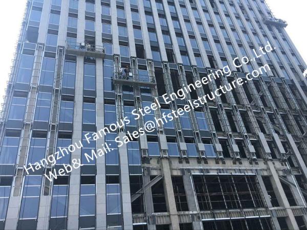 Quality Double/Triple Insulated Fire Glass Façade Curtain Walling Units Structural Glazing Stick Built System for sale