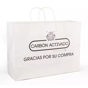 CMYK 50gsm To 200gsm Durable Kraft Paper Bags Flexo Printing