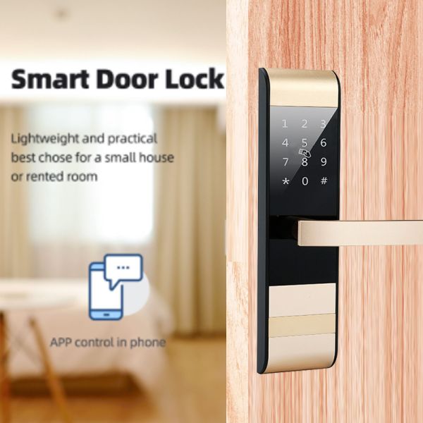 Smart 310mm Electronic Password Lock 4AA Keyless Entry Door Lock