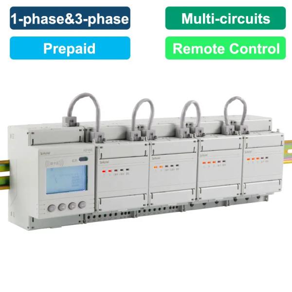 Quality Multi Circuits Prepaid Energy Meter 1 Phase 3 Phase for sale