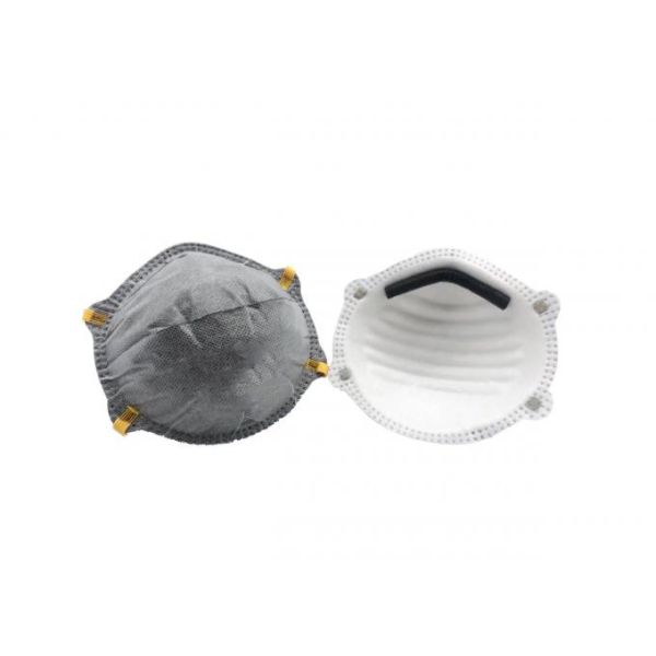 Easy Breathing FFP2 Respirator Mask , Active Carbon Face Mask Adjustable Nosepiece