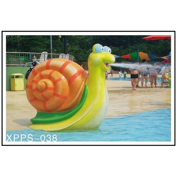 Water Snail Aqua Play, Spray Water Playground Equipment For 1- 2 Persons