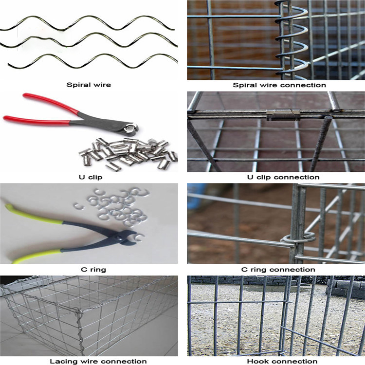 2 Cells Heavy Duty Welded Gabion Box Sizes 2x1x1m