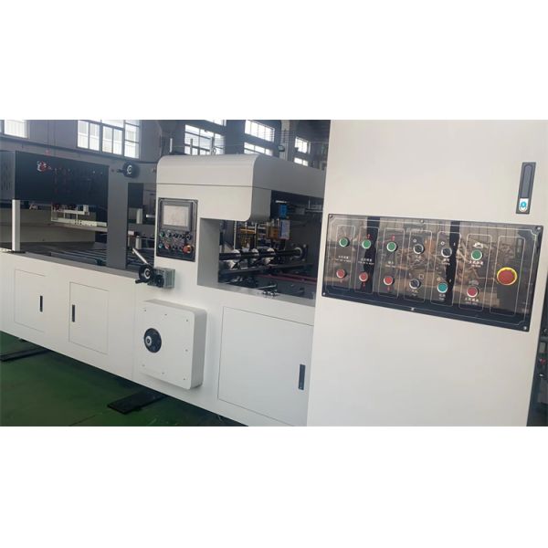Hebei Liheng Full Automatic 4 Color Printer Slotter Rotary Die Cutter In Line Folder Gluing