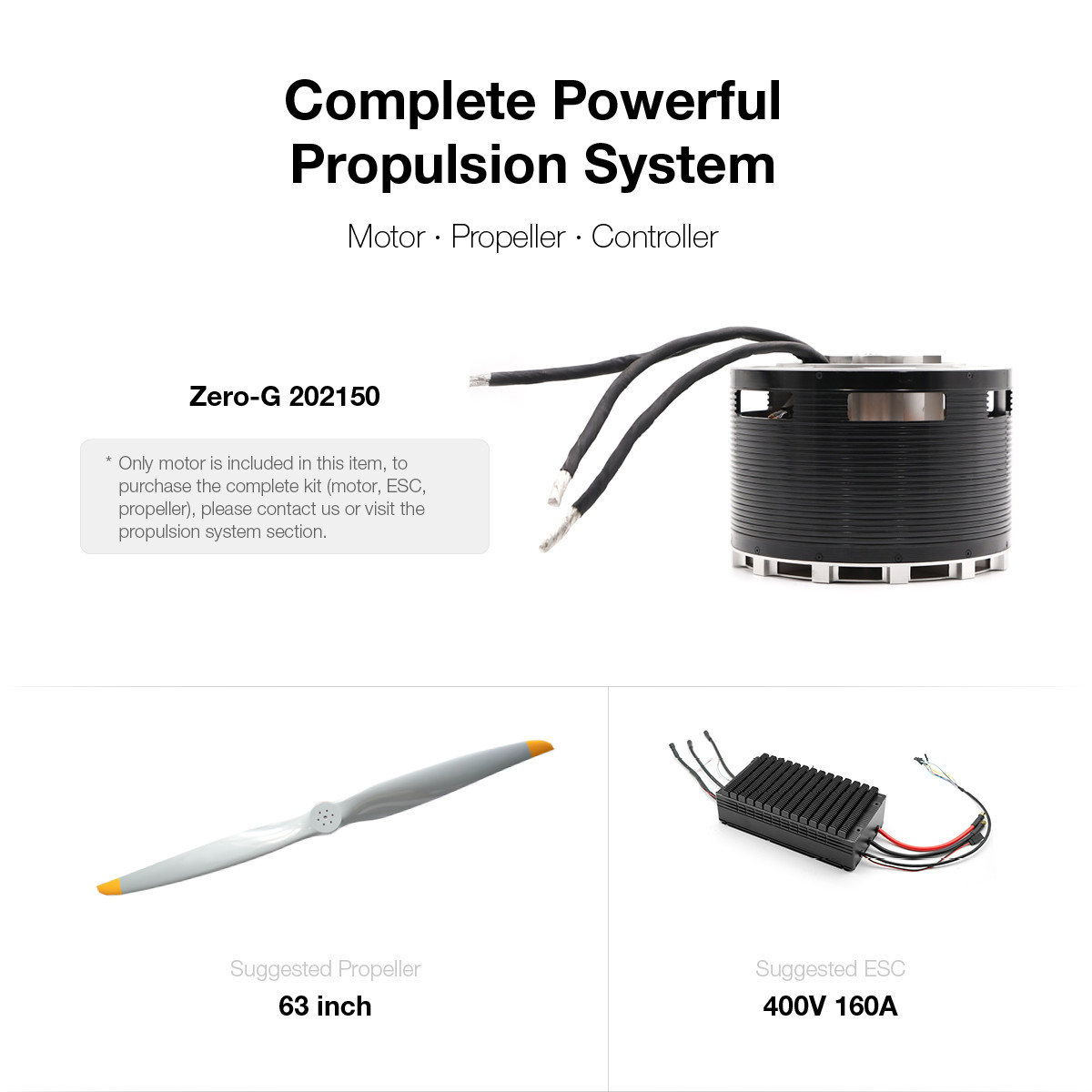 Powerful Brushless DC Motors With 155kg Thrsut Drone Motor For UAV Unmanned Propulsion