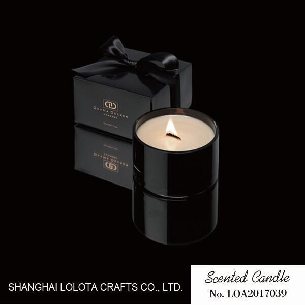 Quality Light Black Small Handmade Scented Candles , Aromatherapy Soy Candles In Jars for sale