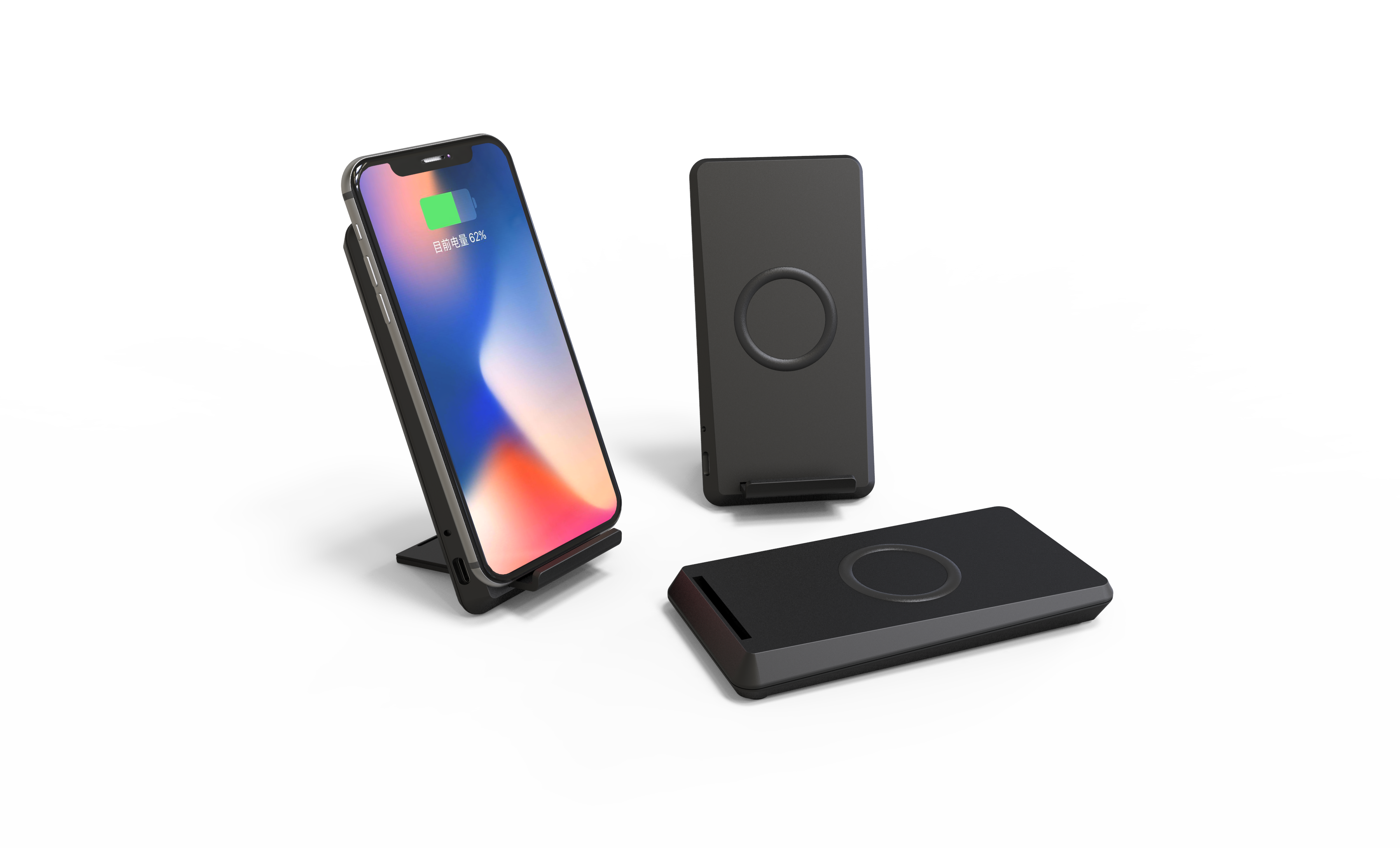 12V/1.25A Output Voltage and Current Wireless Charger Stand for Mobile Phone Charging