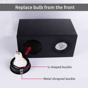 HOTEL SURFACE MOUNTED DOWNLIGHT SQUARE PURE ALUMINIUM CEILING LIGHTS